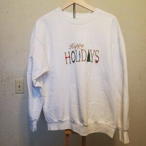 Holiday shirt No tag no brand on  sweatshirt used